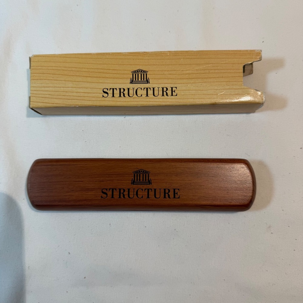 NEW Structure Dark Cherry Wood Ballpoint, Refillable Vintage Gift